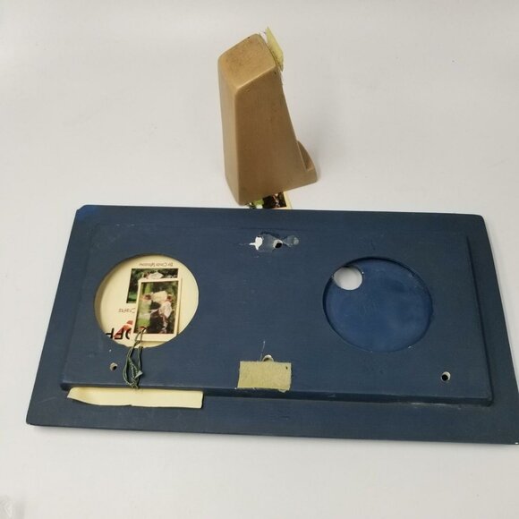 Ceramic Photo Frame Easel Green Brown Happy Anniversary Gift NEW - Picture 5 of 5